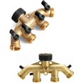 thumbnail image 4 of Faucet Y Selector 4 Outlet Valves, Brass Faucet Connector 4 Way, 4 of 5