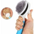 thumbnail image 1 of Cepillo de aseo para perros Cepillo de pelo largo para gatos Cepillo autolimpiante para perros y gatos con depilación con un solo clic para perros y gatos pequeños, medianos y grandes, azul |PARA, 1 of 5