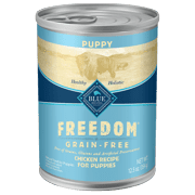 Blue Buffalo Freedom Grain Free Natural Puppy Wet Dog Food, Chicken 12