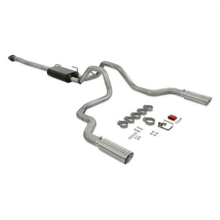 Flowmaster 818147 Force II Cat-Back Exhaust System Stainless Dual Exit Polished Tips