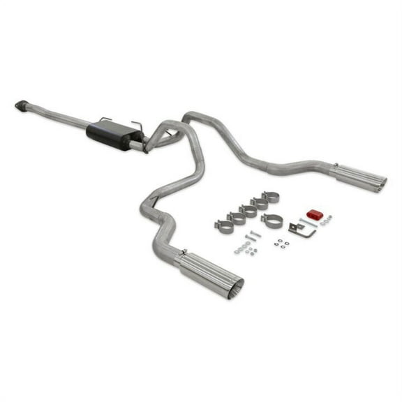 Flowmaster 818147 Force II Cat-Back Exhaust System Stainless Dual Exit Polished Tips