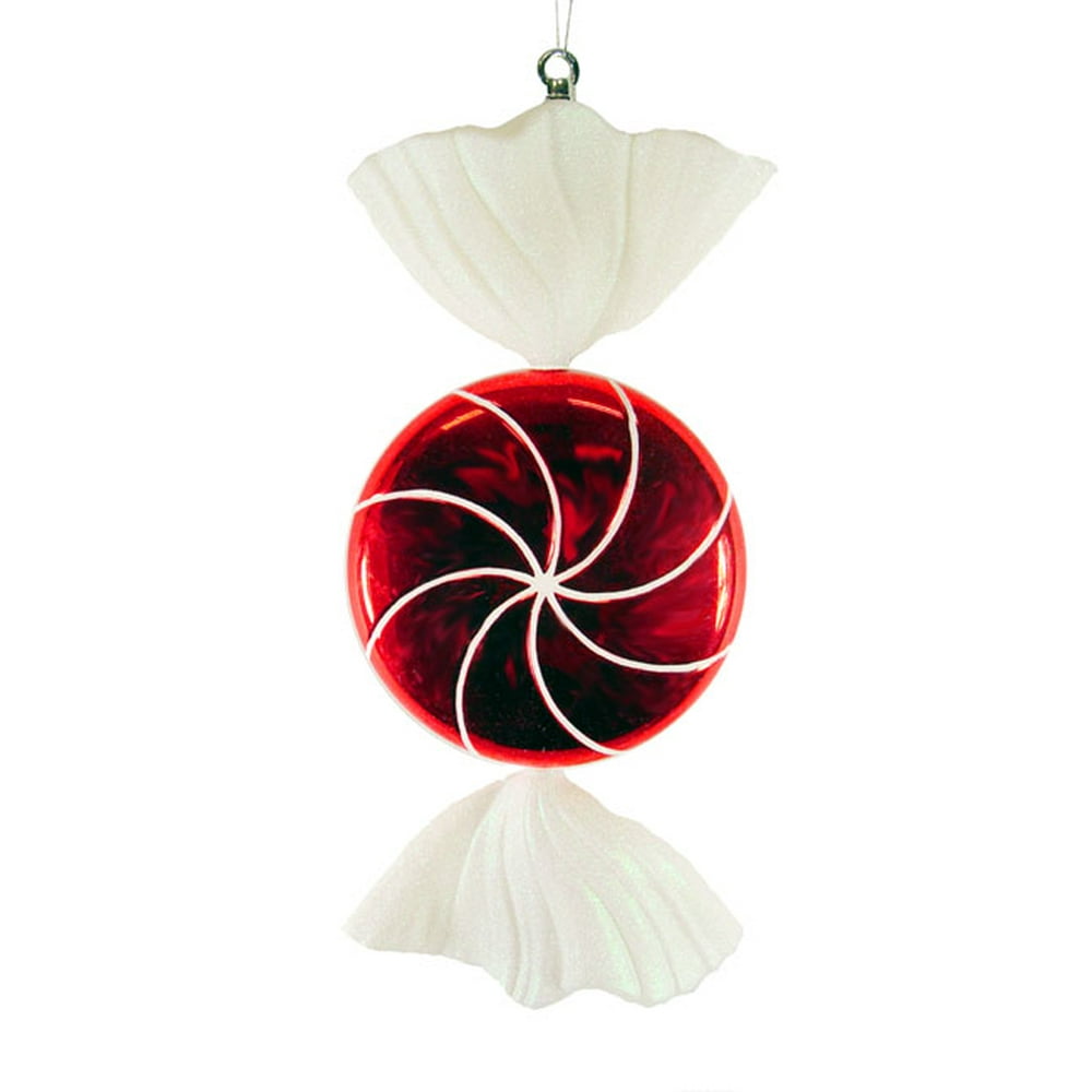 Large Candy Fantasy Wrapped Peppermint Candy Christmas Ornament ...