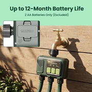 Soildrops Smart Sprinkler Timer — 3 Zones, App Control, 1,000 ft Wi-Fi Hub