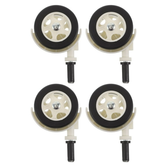 LOLIPPYY 4Pcs Silent Replacement Wheels for Walkers with Smooth Swivel Plastic Casters for Indoor