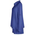 thumbnail image 3 of Camisa Conjunto de 2 piezas a juego para mujer Conjunto informal de algodón y lino de verano Conjunto de 2 piezas Conjunto de sudadera Ygjytge Azul T XL para Mujer, 3 of 8