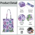 thumbnail image 5 of Watercolor Butterfly Floral Canvas Tote Bag – Romantic Nature-Inspired Reusable Cotton Shopping Bag with Artistic Fantasy Garden & Starry Sky Design for Women, Teens, Aesthetic Gift Lovers, 5 of 7