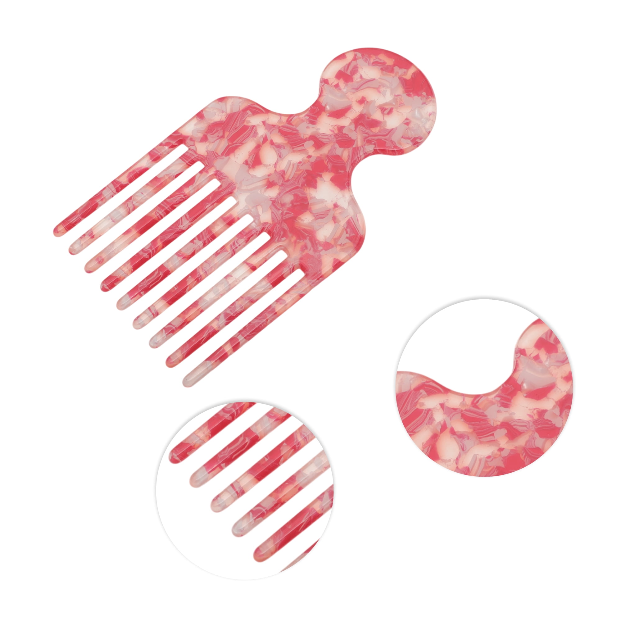 Unique Bargains 1 Pc Fashion Hair Insert Comb for All Hair Types Styles Red
