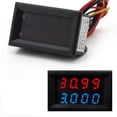 thumbnail image 4 of DYNWAVECA Digital age Amperage Meter Amp Gauge Panel with Red/Blue 10A 0-200V, 4 of 10