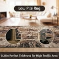 thumbnail image 6 of Lochas Modern Abstract Rugs Fluffy Vintage Area Rug for Living Room Bedroom Carpet Home Decor,5'x7',Brown, 6 of 7