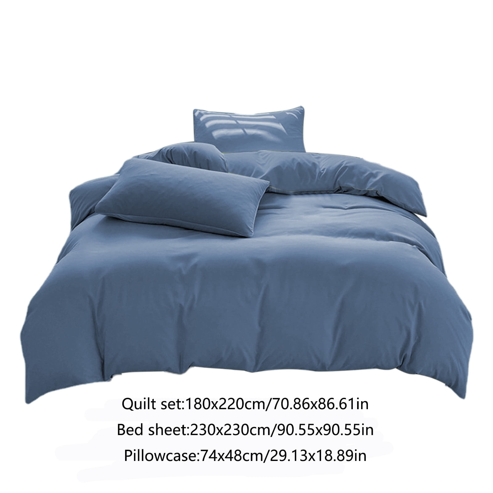 Muecwrye Bedding Comforter Sets, Queen Sheet Set,Washable Cotton Sheets, King Size Comforter Set, Twin Mattress Protector, Standard Size Set of 4 (1 Duvet Cover, 1 Bed sheet, 2 Pillow Covers)
