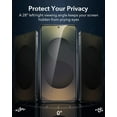 thumbnail image 3 of Samsung Galaxy S25 Ultra Privacy Screen Protector, Anti Spy 2-Pack Shatterproof Tempered Glass Film 6.9", 3 of 9