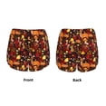 thumbnail image 3 of Vsdgher Warm Forest Plants and Deer Athletic Shorts for Women, Women's Running Double Layer Shorts, High Waisted Yoga Shorts, Workout Athletic Shorts-Small, 3 of 7