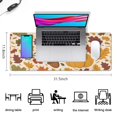 thumbnail image 5 of Thanksgiving Day Large Gaming Mouse Pad Extended Fall Pumpkin Sunflower Mousepad Gaming with Stitched Edges, Washable, Waterproof Water Resist Keyboard Pad for Gamer, Office & Home, 31.5 X 11.8 in, 5 of 7