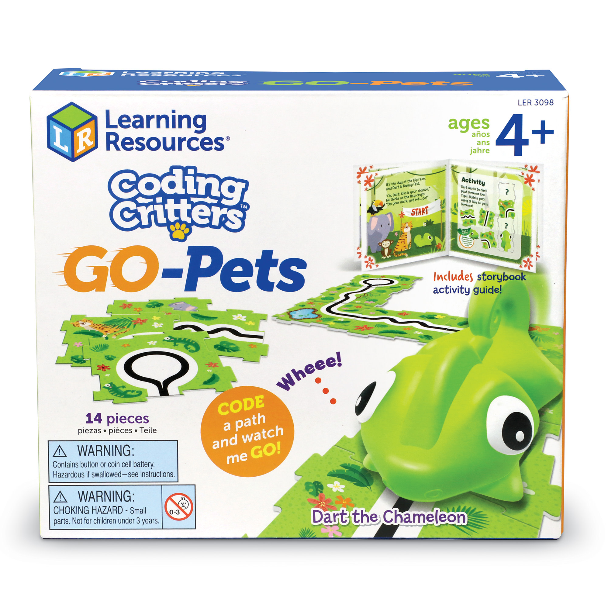 Learning Resources Coding Critters Go Pets Dart the Chameleon Early Coding Toy Ages 4 Plus