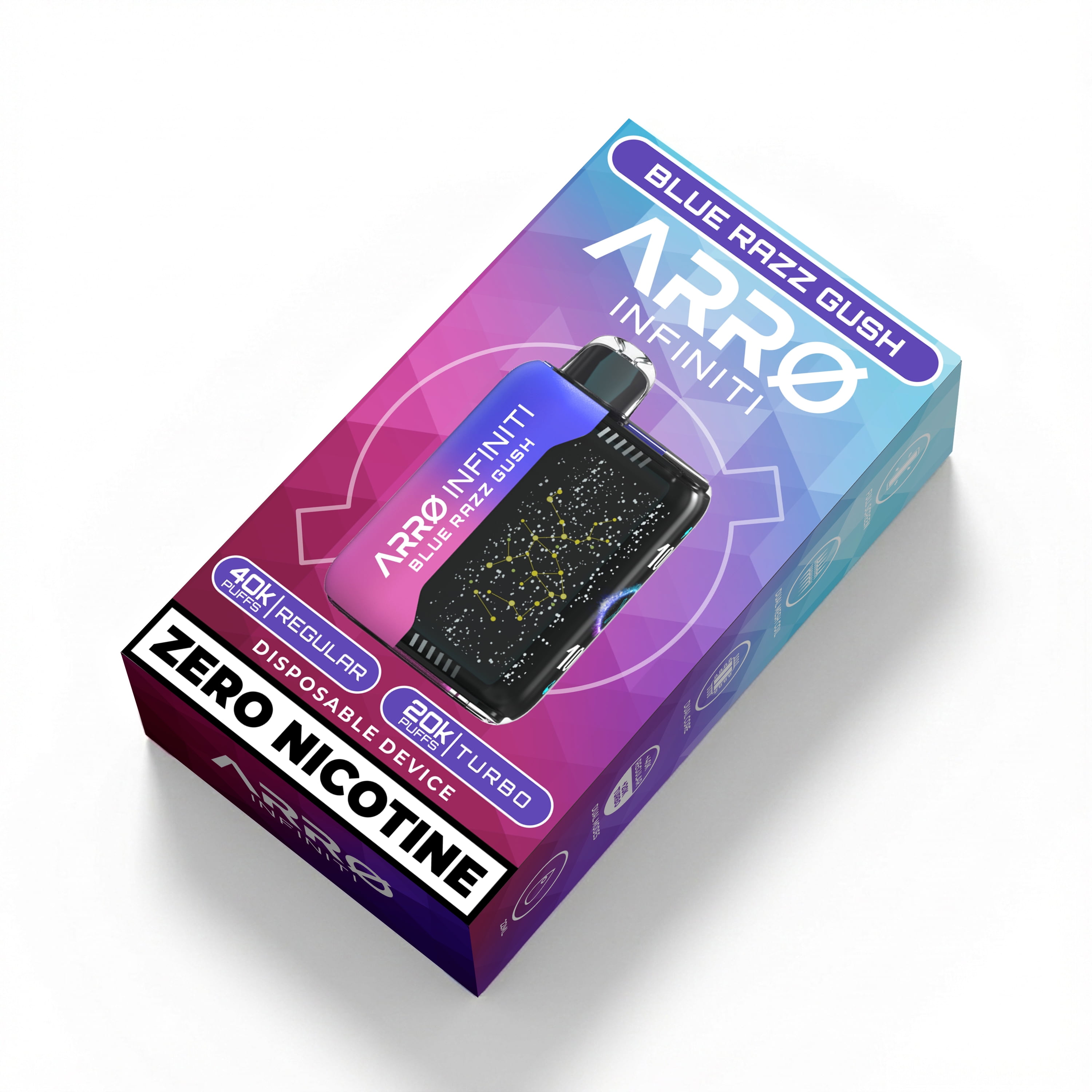 ARRO Infiniti - Blue Razz Gush | 0% Nicotine, 40k puffs, Aromatherapy  Diffuser - Walmart.com