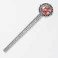 thumbnail image 2 of Coral Vintage Silver Lace-Edged Bookmark: a Gift for Readers and Book Lovers, 2 of 5