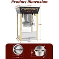 thumbnail image 2 of PopBria 12oz Countertop Popcorn Machine, Retro Professional Popcorn Maker, Movie Theater Style Popcorn Machine with Warming Deck, 64-Cup Large Batch for Home Theater and Party (Black and Gold), 2 of 7