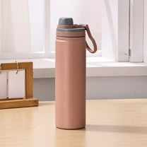 Stainless Steel Insulated Water Bottle Portable Space Cup with Carry Loop Large Capacity Sports Bottle Thermal Flask for Hot Cold Drinks