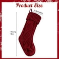 thumbnail image 5 of Behome 4 Pack Christmas Stockings, 18" Colorful Knitted Stockings for Christmas, Xmas Hanging Stockings for Family Christmas Decorations (Red, White, Gray, Green), 5 of 7
