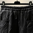 thumbnail image 4 of Luxalzxs Women's Winter Quilted Pants Down Cotton Pants Elastic Waist Oversized Trousers Loose Outdoor Padded Warm Casual Pants Ski Pants, 4 of 5