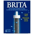 Brita Premium Water Bottle Filter Replacements, 6 Count