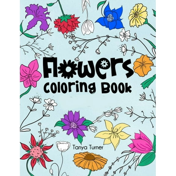Flowers Coloring Book, (Paperback)