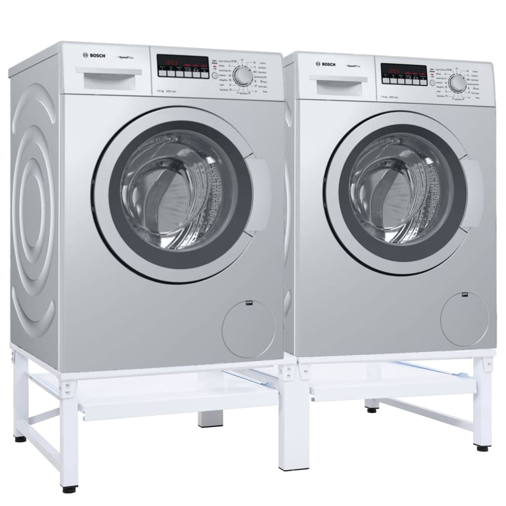 vidaXL Washing Machine Stacking Kit with Pull-Out Shelf