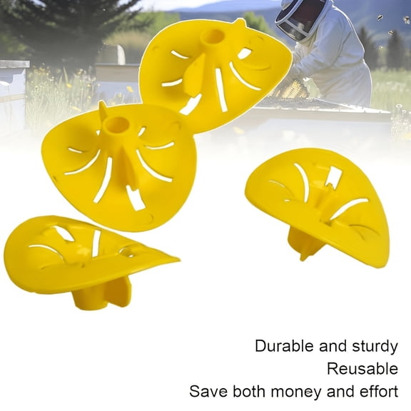 4PCS Wasp Trap, Reusable Flower-Shaped Wasp Catcher for Outdoor Garden Yard Camping, Easy DIY Pest Control Trap for Wasps Hornets Yellow Jackets Bees