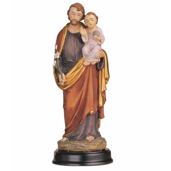 FC Design 5"H Saint Joseph Holding Baby Jesus Statue Holy Figurine Religious Decoration