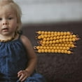thumbnail image 3 of Banco de materiales con cuentas matemáticas doradas para niños, juego de manipulación, juguete para mayores de 3 años Diez, 3 of 9