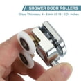 thumbnail image 3 of Uxcell Double Shower Door Rollers Copper Bottom Wheels Pulleys Guide 2 25mm, 3 of 6