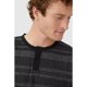 thumbnail image 4 of Debenhams - Set de Pijama Largo de Rayas de Jersey para Hombre (Negro), 4 of 4