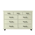 thumbnail image 3 of FESTIVO 64 inch Wide 9-Drawer Dresser Contemporary Design w/ Ample Storage - Antique White, 3 of 7