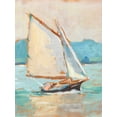 thumbnail image 2 of Harper, Ethan 25x32 Gold Ornate Wood Framed with Double Matting Museum Art Print Titled - Contemporary Yacht II, 2 of 4