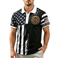 thumbnail image 4 of Mens Polo Shirts Short Sleeve 250th Anniversary Shirts 1776 Flag Mens 4th Of July Mens Patriotic T Shirts Usa T Shirts for Men Usa Tshirt Men Mens T-Shirts Graphic Tees Red White Blue Shirt, 4 of 8