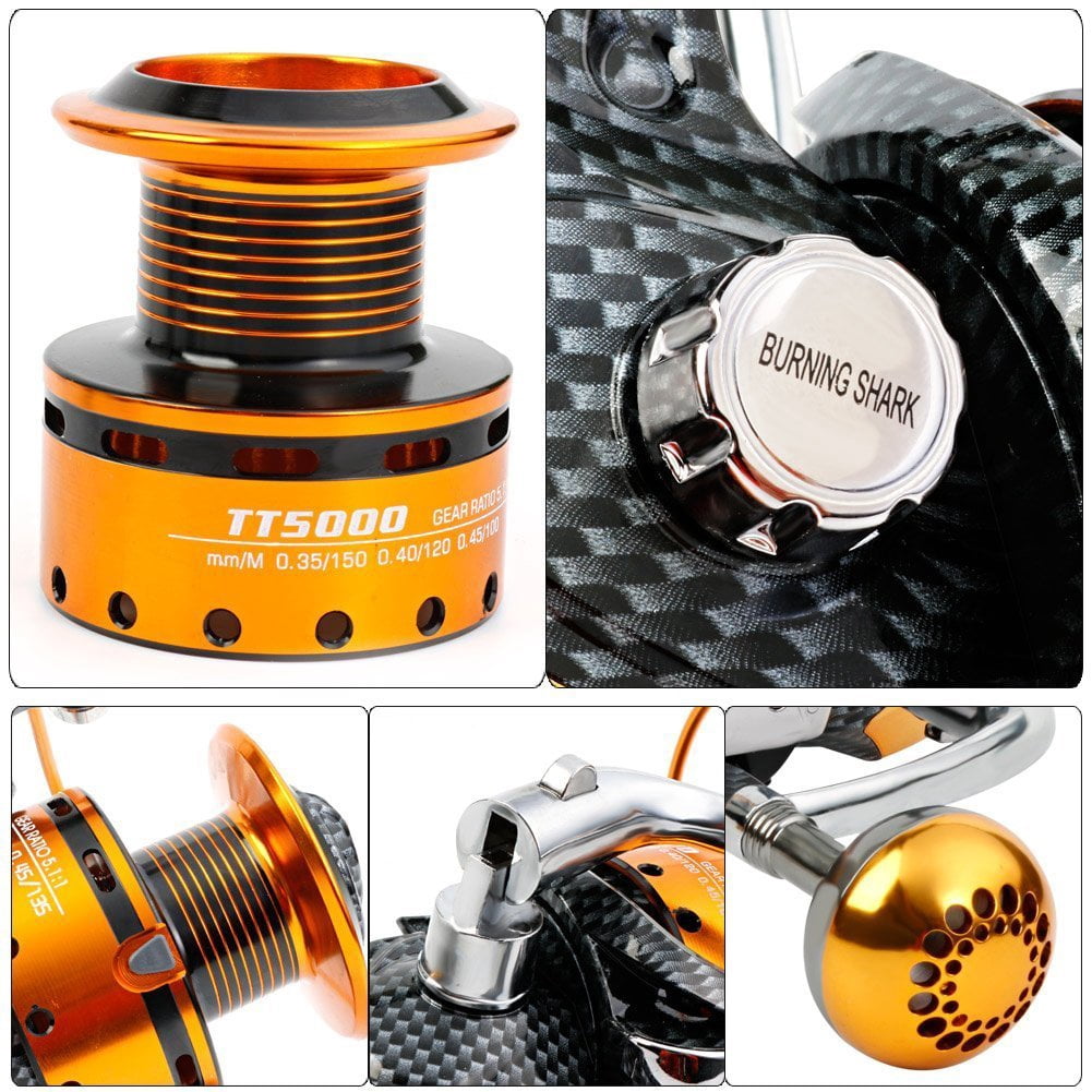 Fishing Reels- 12+1 Bb  Light And Smooth Spinning Reels Carbon Fiber Drag Saltwater Freshwater