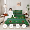 thumbnail image 3 of Manfei Tribal Aztec Twin Comforter Sets, Boho Geometric Bedding Set, Teal, Orange and Green, Black Reversible 2-Piece, 1 Comforter and 1 Pillowcase, 3 of 6