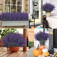 thumbnail image 1 of Plantas Colgantes Artificiales para Exterior, Paquete de 10, 35 Cm, Realistas, de Plástico, Color Azul, Morado, Rojo, Amarillo, Blanco y Negro | Decoración para Interiores y Exteriores, Bodas, Casas,, 1 of 6