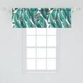 thumbnail image 2 of Botanical Window Valance, Eucalyptus Leaves and Dried Buds Watercolor Style Artwork Aquatic Colors, Curtain Valance for Kitchen Bedroom with Rod Pocket, 54" X 18", Teal Brown White, by Ambesonne, 2 of 2