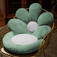 thumbnail image 4 of Indoor Christmas Decorations New Flower Seat Cushion with Backrest Onepiece Plushs Chair Cushion Floor Butt Cushion Hanging Basket Tatami Bays Window Cushion, Green, 4 of 6
