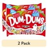 (2 pack) Dum Dums Original Mix Halloween Assorted Candy, Lollipops & Suckers, Hard Party Candy, 18.5 oz Bag