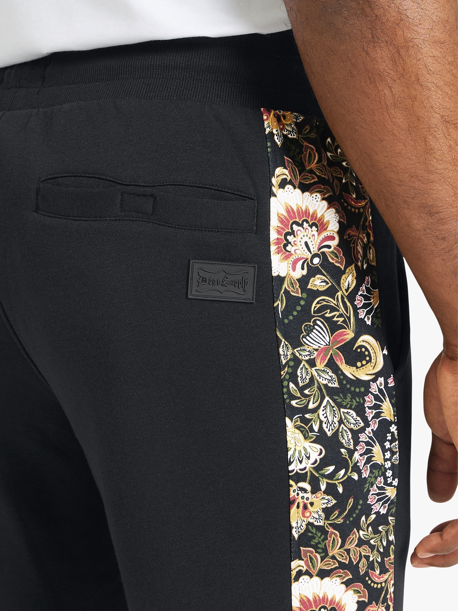 Dogg Supply by Snoop Dogg All-Gender Men's and Women's Floral Paisley Fleece Varsity Joggers, Sizes XS - 3XL