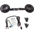 thumbnail image 2 of FARBIN Waterproof Car Horn Loud Super tone High Tone/Low Tone Metal Twin Horns Kit with Protective Grill (black horn with harness and bracket), 2 of 8