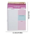 thumbnail image 3 of Weekly Planner Notepad,Spiral To Do List Undated Planning Pad, Weekly Organizer for Students, Weekly Agenda for Work & Daily Life, 7.5 x 10 in, 3 of 4