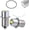 Silver 3-6 Cell+lens, variant on LED Conversion Kit for Maglite LED Bulb Only 2 Cells C&D Maglight Flashlights, 3W DC 3V Up to 200 Lumens, Flashlight Bulbs for Maglite Replacement Bulb 2C 2D
