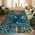 thumbnail image 1 of Alfombra Lahome Midnight Jungle Green, 244 x 305 cm, lavable, 1 of 9