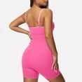 thumbnail image 6 of Ndbuld Shapewear Bodysuit for Women Women Solid Color Fitness Exercise High Elasticity Tight Fitting Corset Yoga Underwear Shapewear,Hot Pink,L, 6 of 6