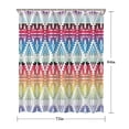 thumbnail image 5 of Rainbow Ethnic Pattern Shower Curtain 72"x84" ,Bathroom Decorative Shower Curtains Set with 12 Hooks,Modern Waterproof Washable Shower Curtain, 5 of 6