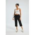 thumbnail image 3 of WQD Women’s Capri Sweatpants Yoga Pants Loose Workout Joggers High Waist Drawstring Flare Leggings Lounge Pajama Capris Pants with Pockets for Summer (Available in Plus Size), 3 of 6
