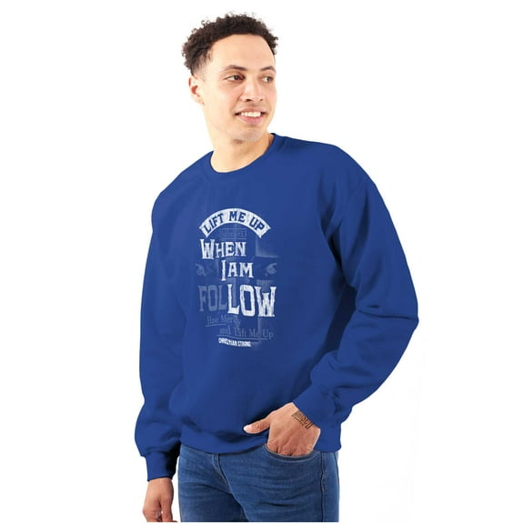 Lift Me Up When Psalm 9:13 Christian Unisex Plus Fleece Graphic Sweatshirt Brisco Brands 4X